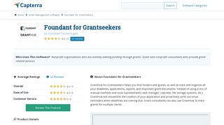Foundant for Grantseekers Reviews and Pricing - 2019 - Capterra