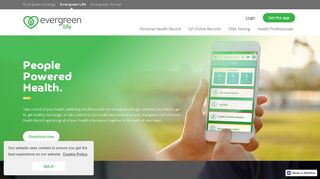 Patient access to health & wellbeing via the Evergreen Life app