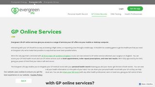 GP Online Services via the Evergreen Life App