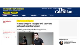 Grindr app goes straight – but there are different rules for women ...