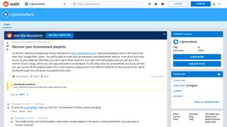 Recover your Grooveshark playlists : grooveshark - Reddit