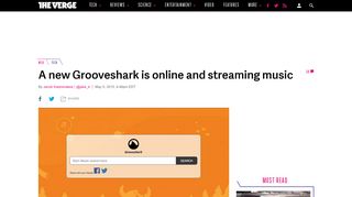 A new Grooveshark is online and streaming music - The Verge