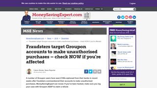 Fraudsters target Groupon accounts to make unauthorised purchases ...