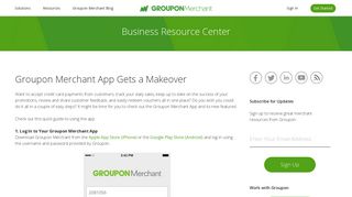 Groupon Merchant App Gets a Makeover