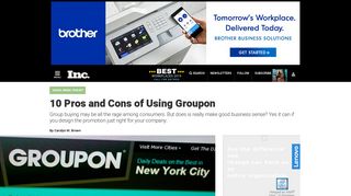 10 Pros and Cons of Using Groupon | Inc.com