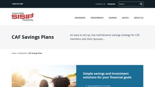 CAF Savings Plans - SISIP Financial