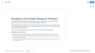 Google Talk - Google Support
