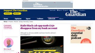 Hailo black cab app made £150 disappear from my bank account ...