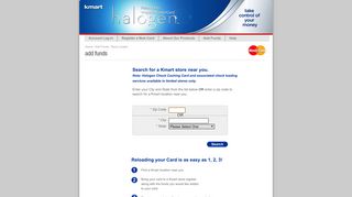 Account Management - Halogen Reloadable Prepaid MasterCard