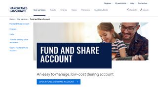 Fund & Share Account - Hargreaves Lansdown