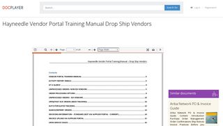 Hayneedle Vendor Portal Training Manual Drop Ship Vendors - PDF