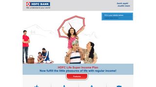 HDFC Life Super Income Plan - HDFC Bank