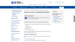 How does a HealthEquity HSA work with my Blue Cross plan? | bcbsm ...
