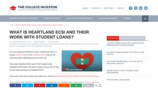 What Is Heartland ECSI and Their Work with Student Loans?