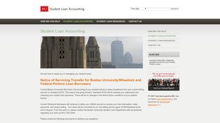 Student Loan Accounting » Boston University