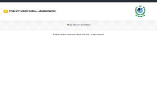 Students' Service Portal - Administrative