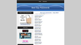 Best Gay Passwords