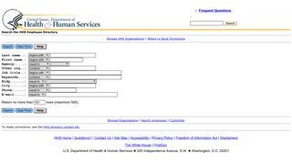 HHS Employee Directory - HHS Organizational Directory