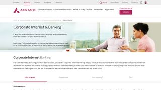 Netsecure Corporate Internet Banking - Axis Bank