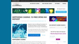 Hippozino Casino: 15 Free Spins No Deposit - New No Deposit Casino