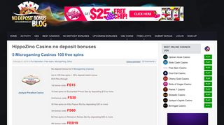 HippoZino Casino no deposit bonus codes
