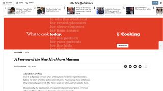 A Preview of the New Hirshhorn Museum - The New York Times