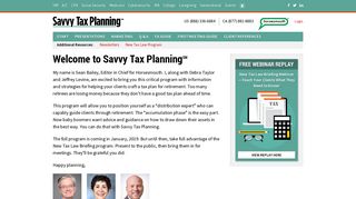 Savvy Tax Planning