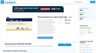 Visit Tim.househunt.com - Agent Login Page.