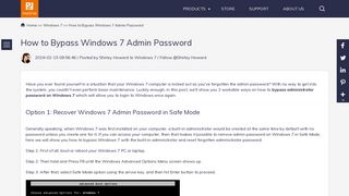 Top 3 Ways to Bypass Admin Password on Windows 7 - PassFab