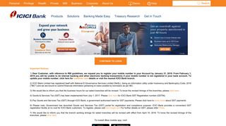 Corporate Banking | Login | ICICI Bank Online
