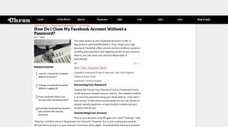 How Do I Close My Facebook Account Without a Password? | Chron ...