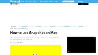 login snapchat on mac
