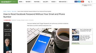 How to Reset Facebook Password Without Your Email and Phone ...