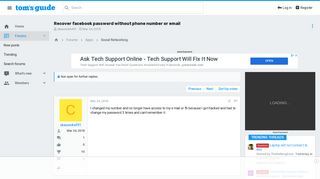 Recover facebook password without phone number or email - Social ...