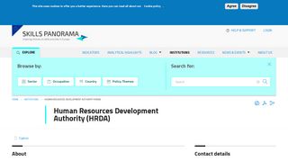 Human Resources Development Authority (HRDA) | Skills Panorama