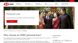 Personal Loan Account : eWelcome pack | HSBC India