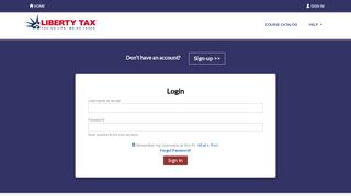 Sign In | Liberty Tax Service - WebCE