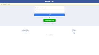 Log into Facebook - mobile Facebook