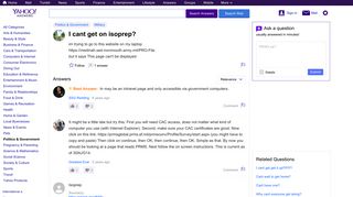 i cant get on isoprep? | Yahoo Answers