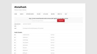 Malware Analysis Database - Analysis | #totalhash - Team Cymru