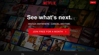 Sign up netflix.com Netflix on