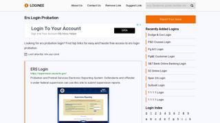 Ers Login Probation - Your Ultimate Gateway to Login into any Website!