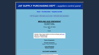 SUPPLIERS purchase management software - jaf supply