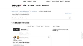 DO NOT USE NOMOROBO! - Verizon Fios Community