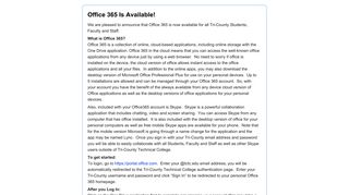 Office 365 Is Available! - Regroup :