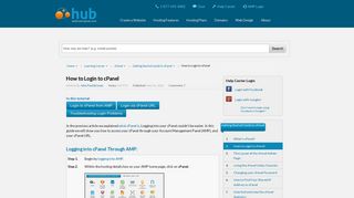 How to Login to cPanel | Web Hosting Hub