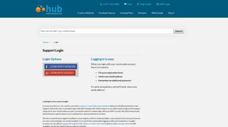 Support Login - Web Hosting Hub