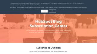Subscription Options | HubSpot Blogs