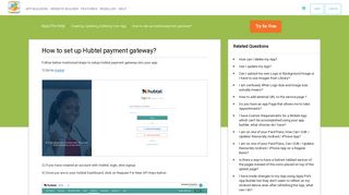 How to set up Hubtel payment gateway - Appy Pie