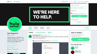 Hulu Support (@hulu_support) | Twitter